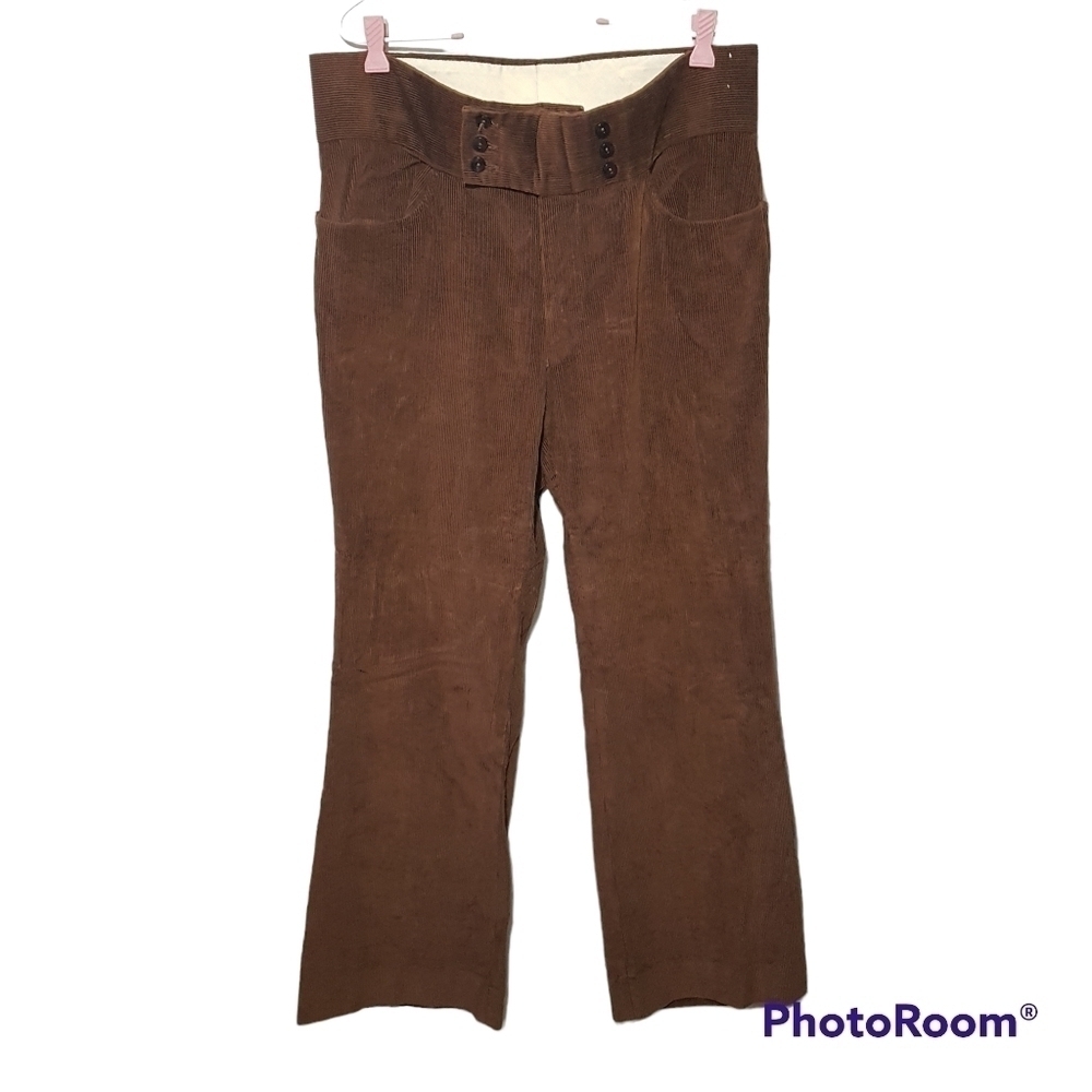 Vintage Day's Canaday's Apparel Ltd Corduroy High Rise Flare Wide Leg Pants